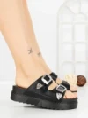 Papuci Dama cu Talpa Joasa 98-150 BLACK | VIVIRICH