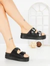 Papuci Dama cu Talpa Joasa 98-150 BLACK | VIVIRICH