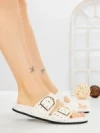 Papuci Dama cu Talpa Joasa 1-829 WHITE | VIVIRICH
