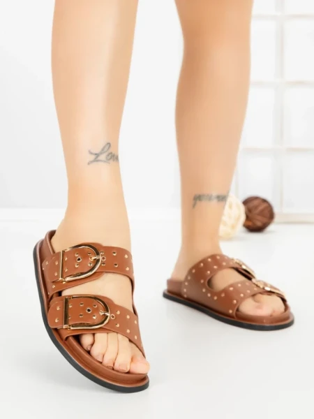 Papuci Dama cu Talpa Joasa 1-829 CAMEL | VIVIRICH