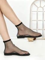 Sandale Dama cu Talpa Joasa GG-75 BLACK | EMAS