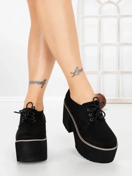 Pantofi Casual Dama 8602N NEGRO | STEPS HIGHER