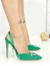 Pantofi Stiletto P-1280 GREEN | STEPHAN