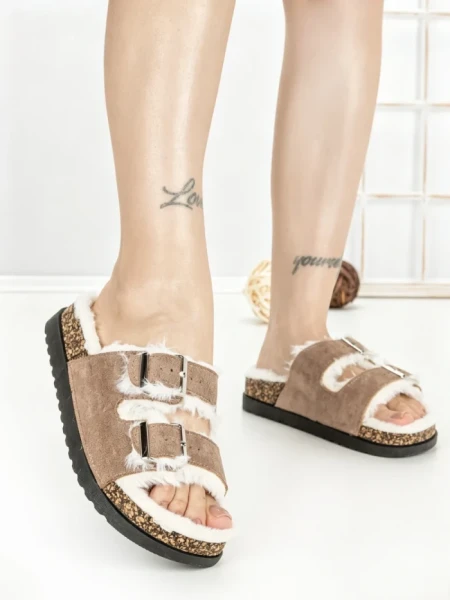 Papuci Dama cu Talpa Joasa WSL-200 KHAKI | STEPHAN