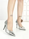 Pantofi Stiletto P-1391 SILVER | STEPHAN