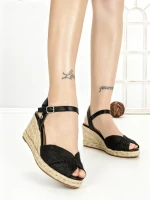 Sandale Dama cu Platforma XG-15 BLACK | STEPHAN