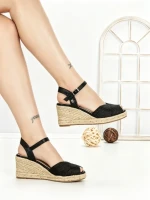 Sandale Dama cu Platforma XG-15 BLACK | STEPHAN