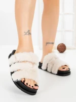 Papuci Dama cu Talpa Joasa LB510-108 Bej | Cink me » MeiMei.Ro