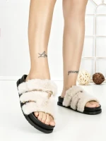 Papuci Dama cu Talpa Joasa LB510-108 BEIGE | CINK ME