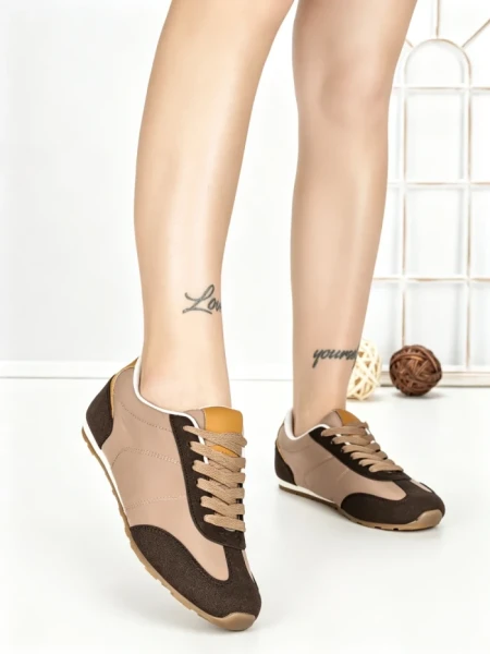 Pantofi Sport Dama L-557 BROWN KHAKI | CINK ME
