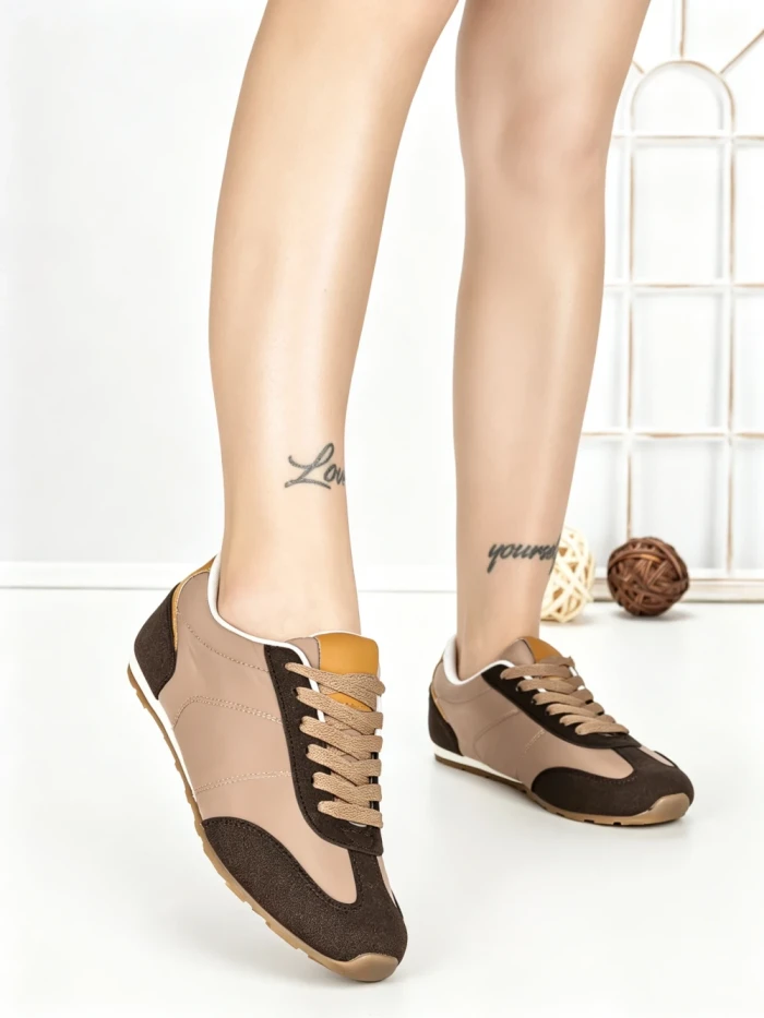 Pantofi Sport Dama L-557 BROWN KHAKI | CINK ME