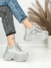Pantofi Sport Dama cu Platforma 3603-3 GREY | MEI
