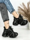 Pantofi Sport Dama cu Platforma 3602 BLACK | MEI