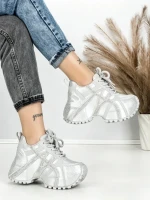 Pantofi Sport Dama cu Platforma 3602 GREY | MEI