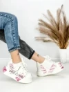 Pantofi Sport Dama din piele naturala 719-3 PINK | PANTOFUL