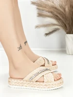 Papuci Dama cu Talpa Joasa BE-6077 PINK | BEUE SHOES