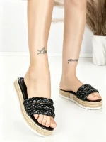 Papuci Dama cu Talpa Joasa BE-6073 BLACK | BEUE SHOES