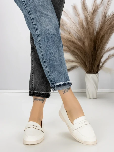 Pantofi Casual Dama EE-22 WHITE | EMAS
