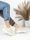 Pantofi Sport Dama cu Platforma P38 BEIGE | EMAS