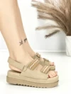 Sandale Dama cu Platforma PL367 KHAKI | GIVANA