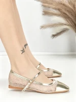 Balerini Dama J-278 GOLD | CHERIE