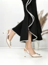 Pantofi Stiletto J-209 WHITE | CHERIE