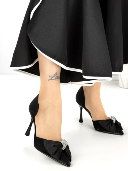 Pantofi Stiletto 588-236 BLACK | CHERIE