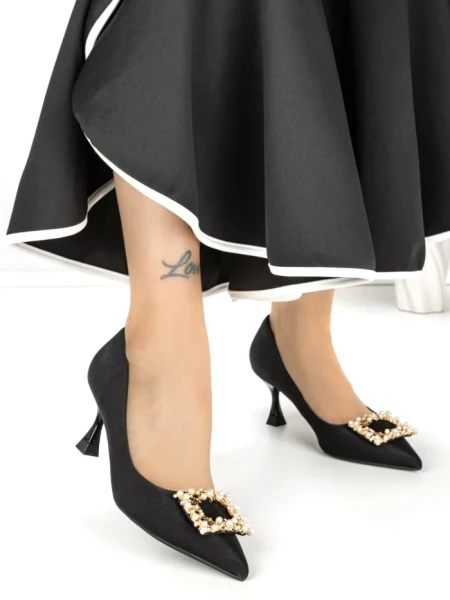 Pantofi Stiletto 588-209 BLACK | CHERIE