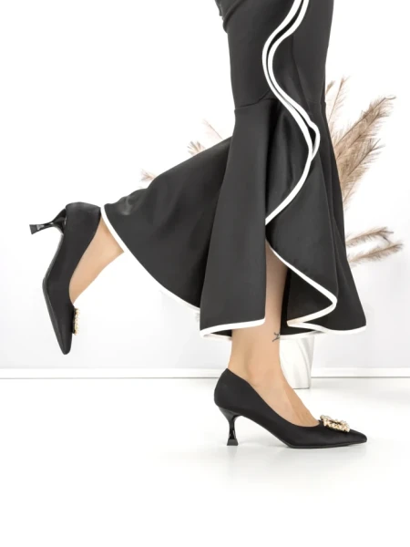Pantofi Stiletto 588-209 BLACK | CHERIE