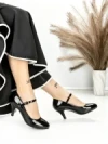 Pantofi cu Toc J-37 BLACK | CHERIE