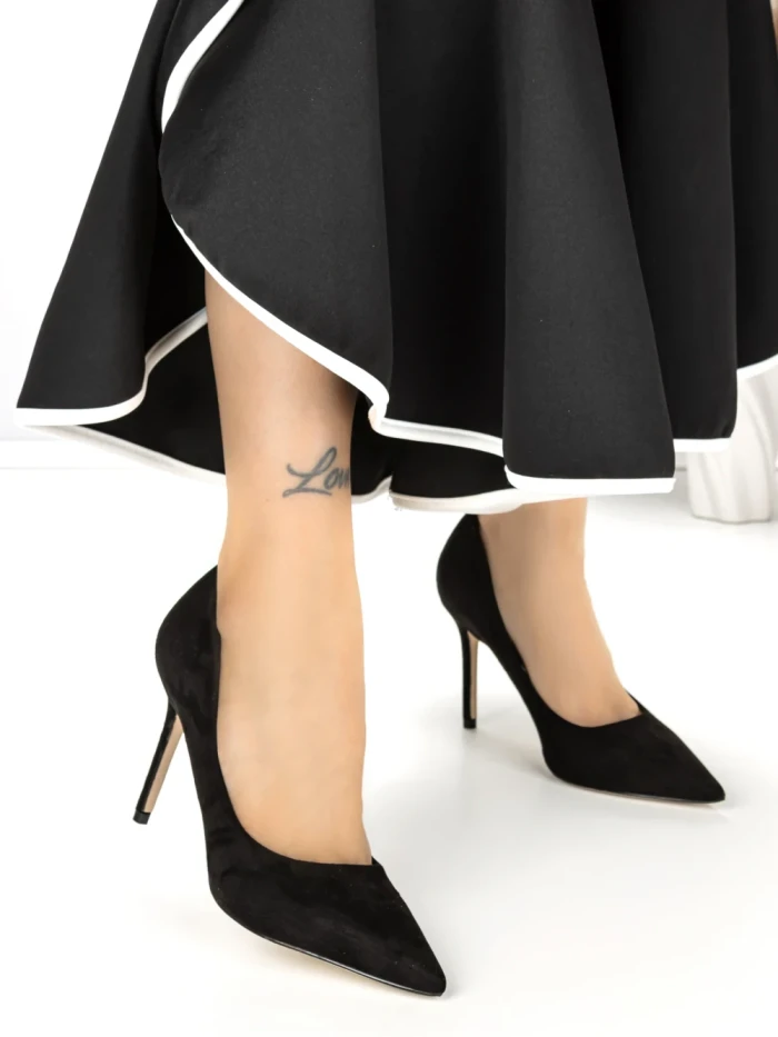 Pantofi Stiletto 588-18 BLACK | CHERIE