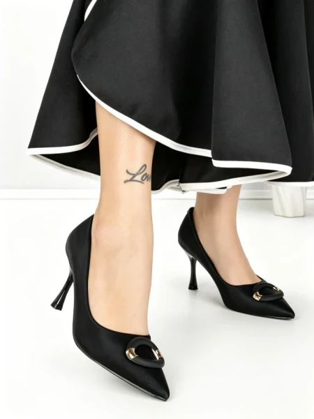 Pantofi Stiletto 55-A50 BLACK | GIVANA