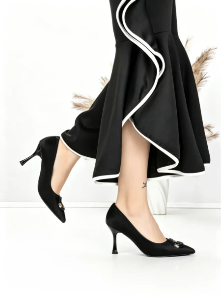Pantofi Stiletto 55-A50 BLACK | GIVANA