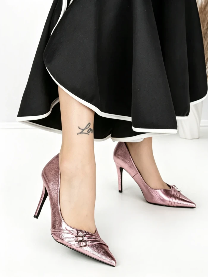 Pantofi Stiletto P-1391 PINK | STEPHAN