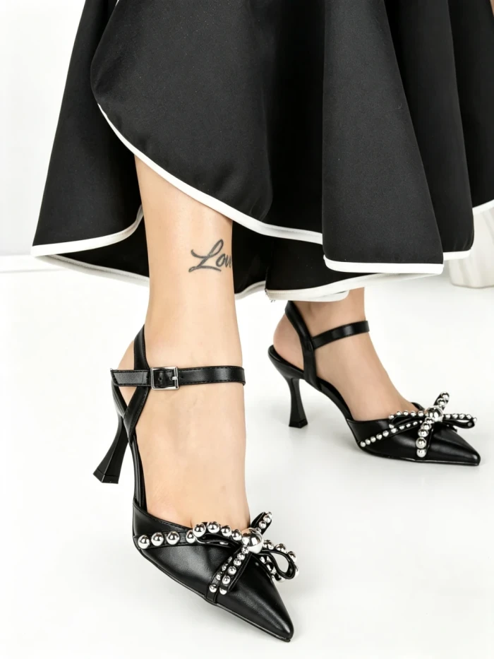 Pantofi Stiletto BE-672 BLACK | BEUE SHOES