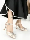 Pantofi Stiletto BE-672 BEIGE | BEUE SHOES