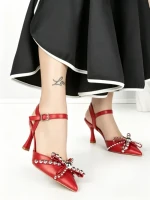Pantofi Stiletto BE-672 RED | BEUE SHOES