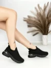 Pantofi Sport Dama cu Platforma BK198 BLACK | OMODA