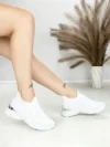 Pantofi Sport Dama cu Platforma BK198 WHITE | OMODA