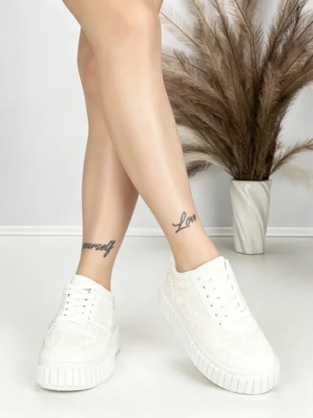 Sneakers Dama PC306 WHITE | GIVANA