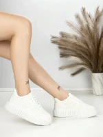 Sneakers Dama PC306 WHITE | GIVANA