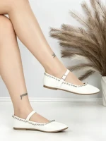Balerini Dama DH-1136 WHITE | ABLOOM