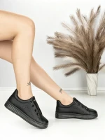 Sneakers Dama HY-285 ALL BLACK | ABLOOM