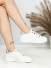 Sneakers Dama HY-285 WHITE-SILVER | ABLOOM