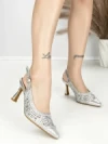 Pantofi Stiletto A7636-5 SILVER | ABLOOM