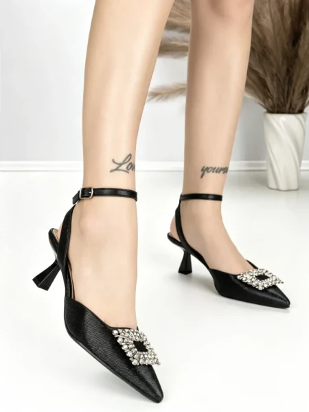 Pantofi Stiletto A8236-2 BLACK | ABLOOM