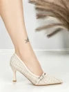 Pantofi Stiletto L6-79-3 KHAKI | ABLOOM