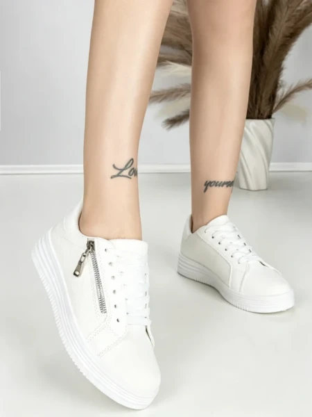Sneakers Dama BK-56-4 ALL WHITE | ABLOOM