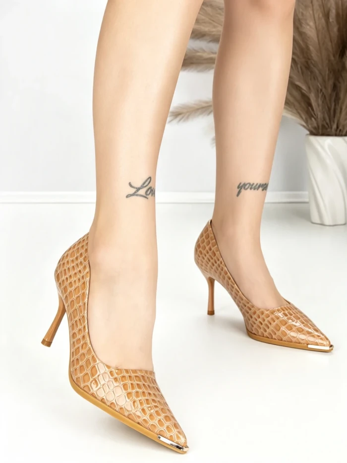 Pantofi Stiletto SY-25 KHAKI | ABLOOM