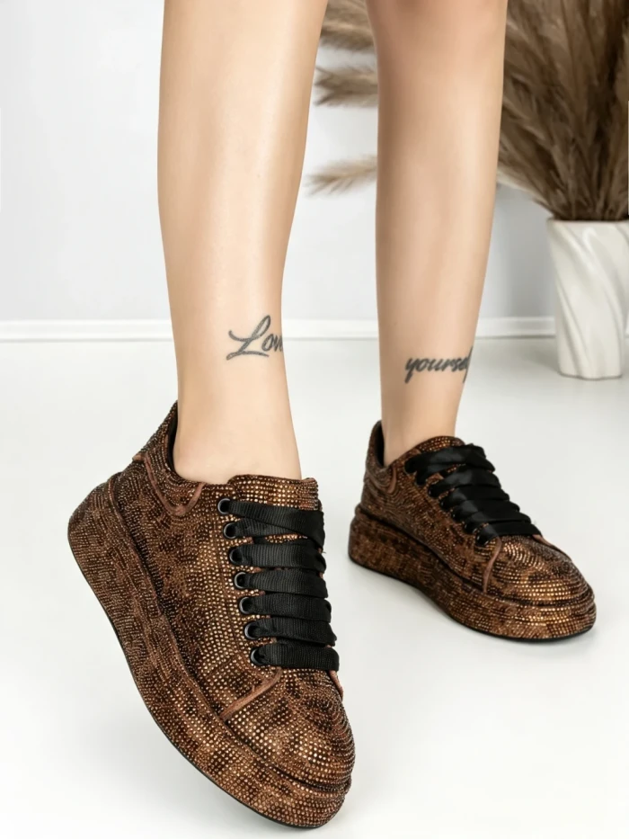 Sneakers Dama 6WL1 BROWN-LEOPARD | MEI